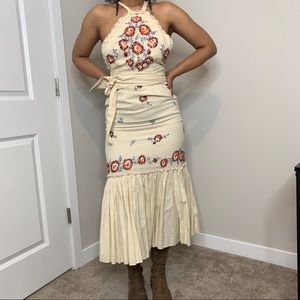 Free People Chrysanthemum Kiss Embroidered Dress